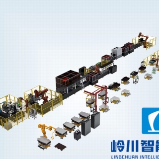 方形电池模组装配生产线